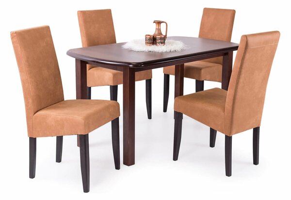 Dante asztal Berta Elegant székekkel | 4 személyes étkezőgarnitúra
