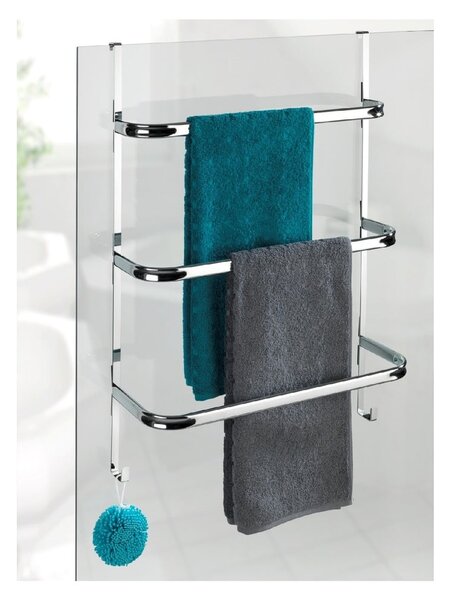 Towel Holder Chrome ezüstszínű fúrásmentes törölközőtartó, 21 x 54 cm - Wenko