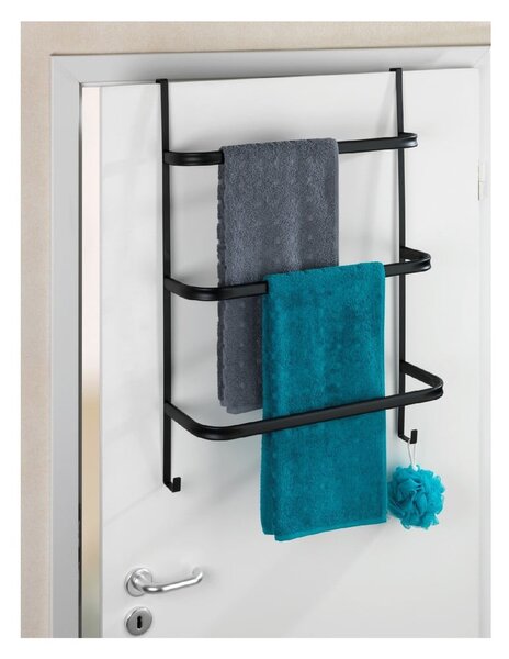 Towel Holder Black fekete törölközőtartó, 21 x 54 cm - Wenko