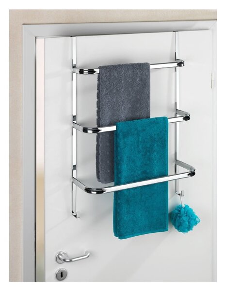 Towel Holder Chrome ezüstszínű fúrásmentes törölközőtartó, 21 x 54 cm - Wenko