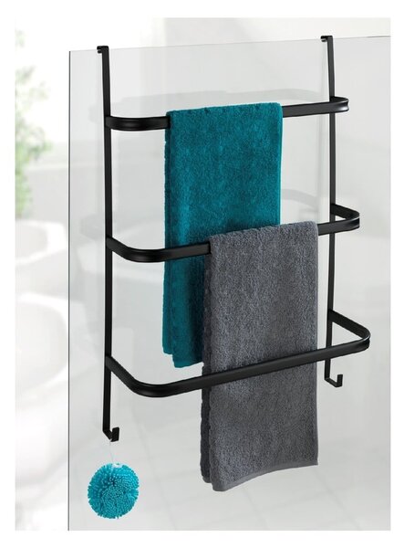 Towel Holder Black fekete törölközőtartó, 21 x 54 cm - Wenko