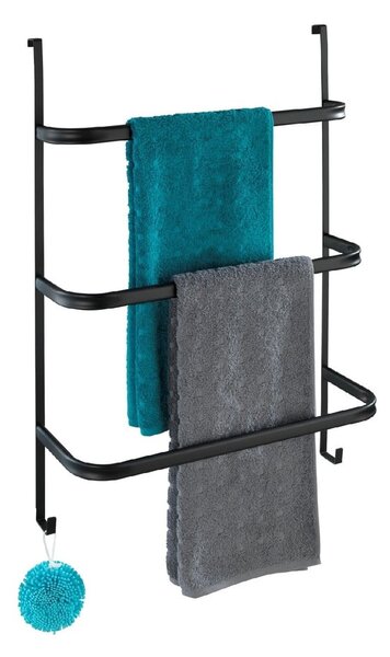 Towel Holder Black fekete törölközőtartó, 21 x 54 cm - Wenko
