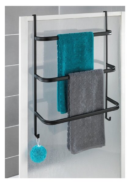 Towel Holder Black fekete törölközőtartó, 21 x 54 cm - Wenko