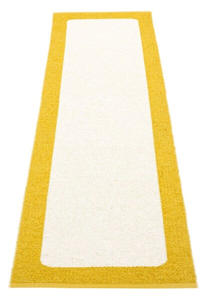 Mustársárga-krémszínű kültéri-beltéri futószőnyeg 70x240 cm Ilda Mustard – Pappelina