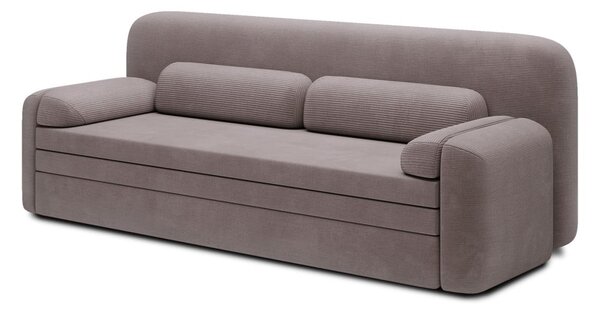 Barna kordbársony kinyitható-tárolóhelyes kanapé 236 cm Elioss – ELTAP
