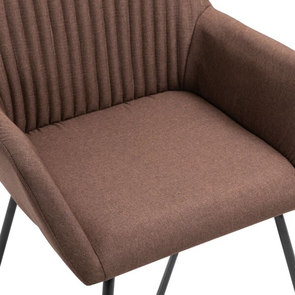 4 db Barna Szövet Étkezőszék - Modern Design