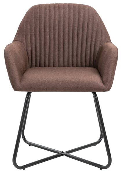 4 db Barna Szövet Étkezőszék - Modern Design