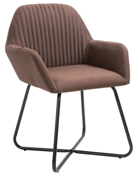4 db Barna Szövet Étkezőszék - Modern Design