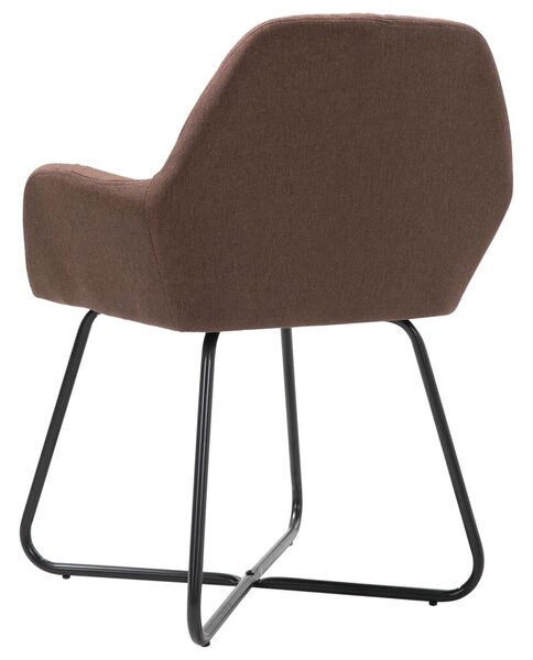 4 db Barna Szövet Étkezőszék - Modern Design