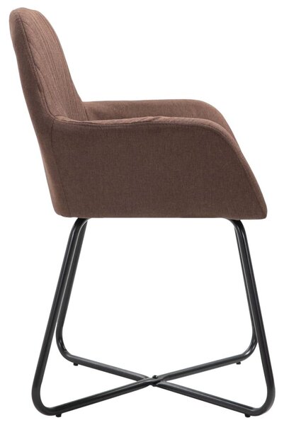 4 db Barna Szövet Étkezőszék - Modern Design