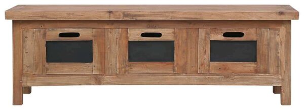 Mahagóni TV-szekrény - Rusztikus - 3 Fiók - 120x30x40 cm