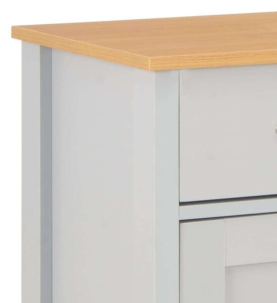 VidaXL Komód - Szürke Fa - 79x35x81 cm
