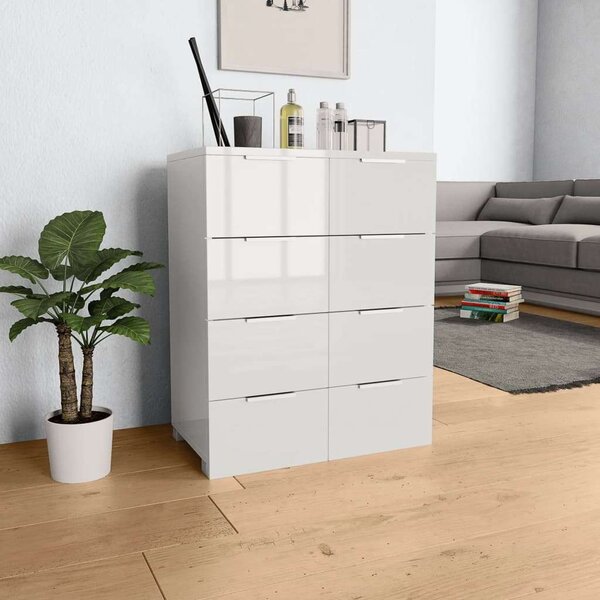 VidaXL 8 Fiókos Komód - Fehér - 60x35x80 cm