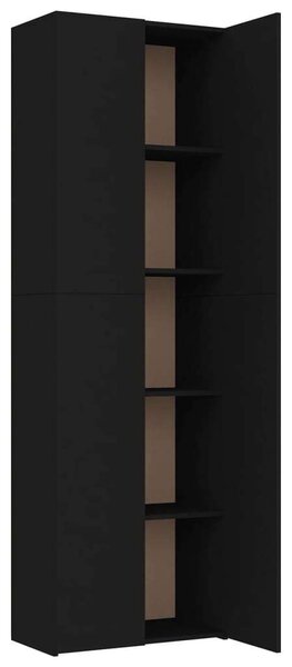VidaXL Irodaszekrény - Fa - Fekete - 60x32x190 cm