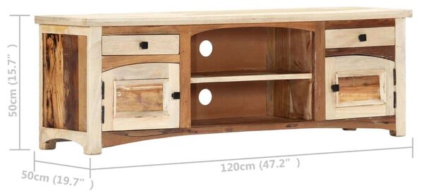 Rusztikus Fa TV-szekrény - 120cm