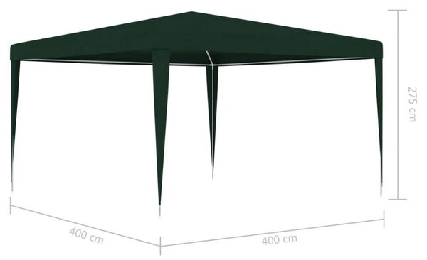 VidaXL Rendezvénysátor 4x4 m, Zöld