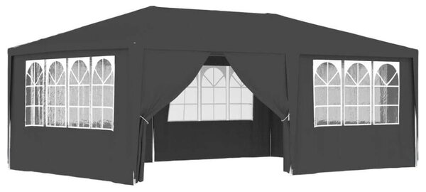 VidaXL Rendezvénysátor - 4x6m - Antracitszürke