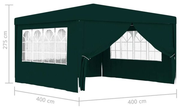 VidaXL Rendezvénysátor - Zöld - 4x4m