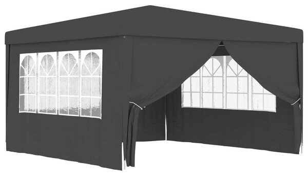 VidaXL Rendezvénysátor - 4x4m - Antracitszürke