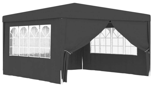 VidaXL Rendezvénysátor - 4x4m - Antracitszürke