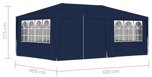 VidaXL Rendezvénysátor - Kék - 4x6m