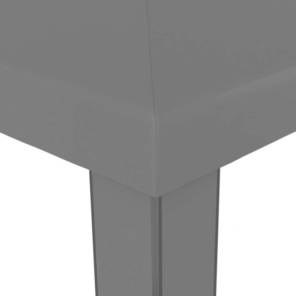 VidaXL Kerti Pavilon - Dupla Tető - 3x3m - Antracit Szürke
