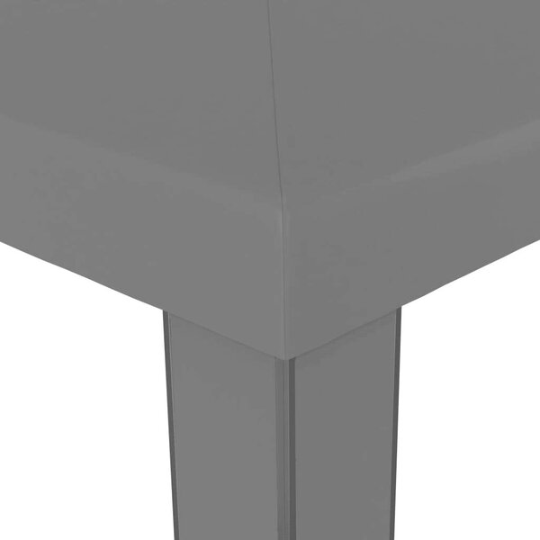 VidaXL Kerti Pavilon - Dupla Tető - 3x3m - Antracit Szürke