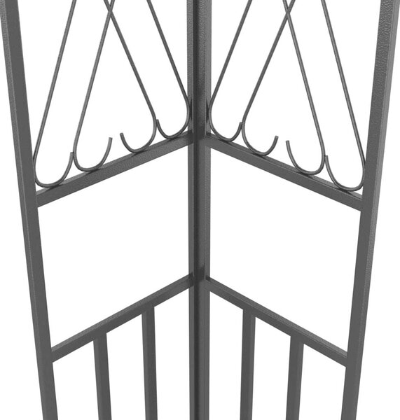 VidaXL Kerti Pavilon - Acél - 3x3m - Antracitszürke