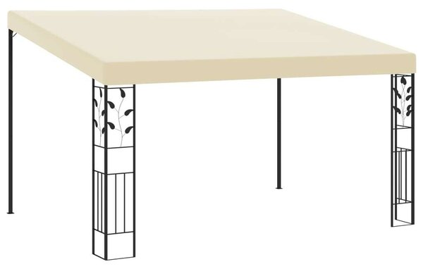 VidaXL Kerti Pavilon - Falra Szerelhető - 4x3m - Krémszínű