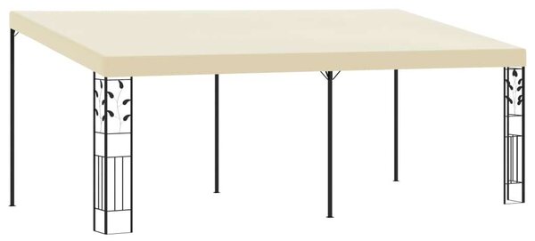 VidaXL falra szerelhető pavilon 6 x 3 x 2,5 m, krémszínű