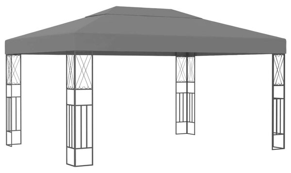 VidaXL antracitszürke szövet pavilon 3 x 4 m