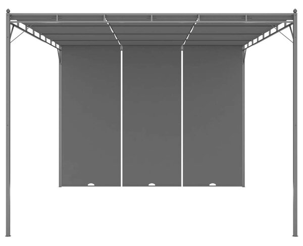VidaXL Kerti Pavilon - Acél - 4x3x2,25m