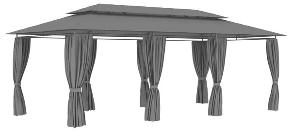 VidaXL Kertparti Pavilon - 600x298x270 cm, Antracitszürke