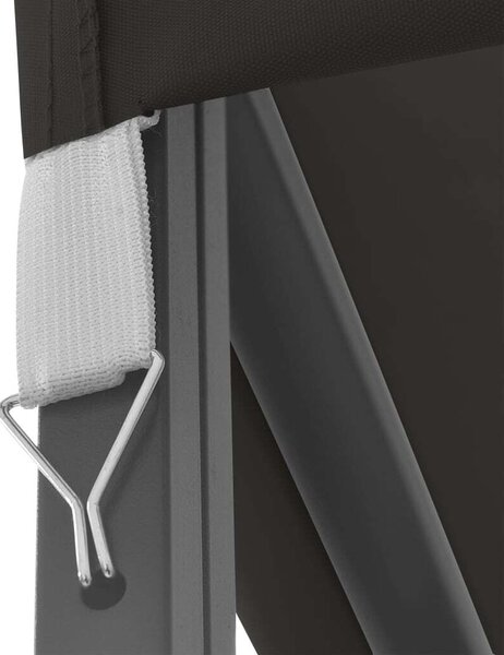 VidaXL Kerti Pavilon - Acélvázas - 3x4m - Antracitszürke