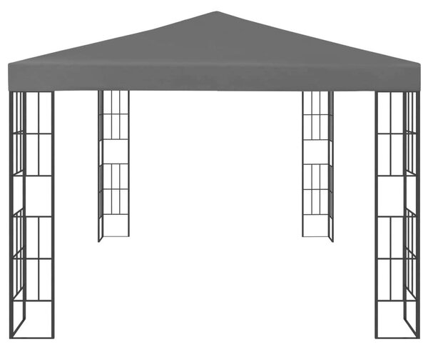 VidaXL Kerti Pavilon - Acélvázas - 3x4m - Antracitszürke