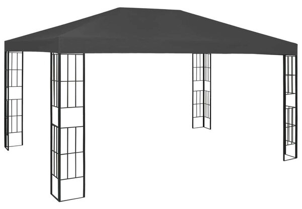 VidaXL Kerti Pavilon - Acélvázas - 3x4m - Antracitszürke