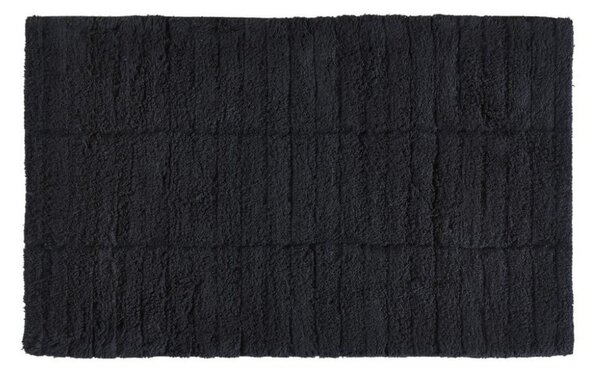 Tiles fekete pamut fürdőszobai kilépő, 50 x 80 cm - Zone