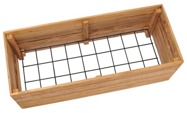 VidaXL Teakfa Magaságyás - 100x40x38 cm