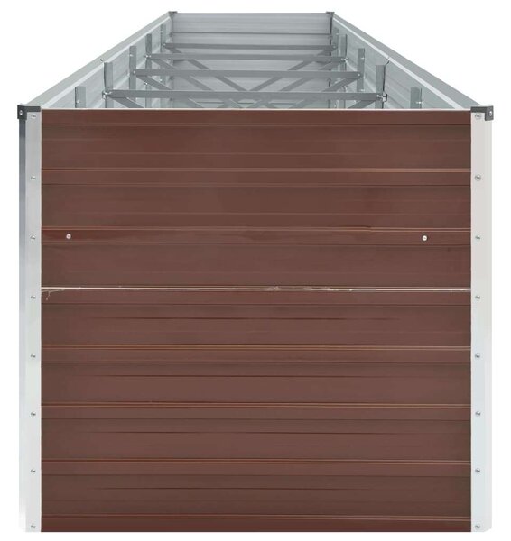 VidaXL Magaságyás - Acél - Barna - 480x80x77cm