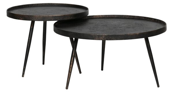 Fekete kerek dohányzóasztal ø 58 cm Bounds – WOOOD