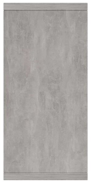 Komód - Fiókos Szekrény - Beton Szürke - 88x30x65 cm