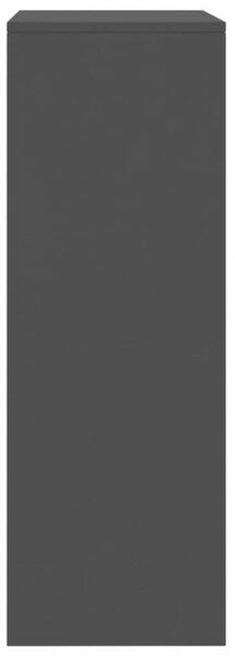 VidaXL 6-fiókos fekete forgácslap tálalószekrény 50 x 34 x 96 cm
