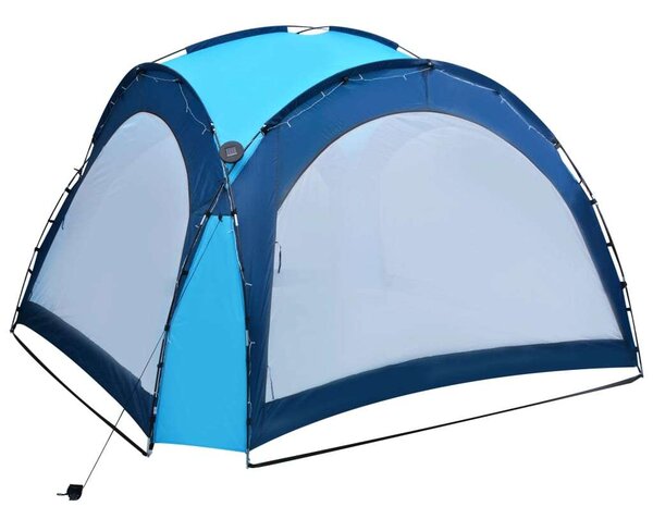 VidaXL Rendezvénysátor - Kék - 3,6x3,6m - LED-es