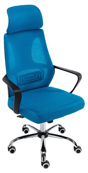 Forgó irodai szék, Nigel, szövet, kék