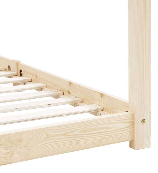 VidaXL tömör fenyőfa gyerekágy-keret 90 x 200 cm