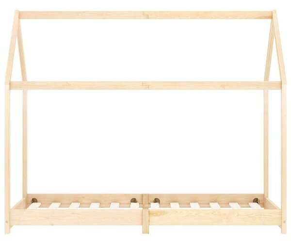 VidaXL tömör fenyőfa gyerekágy-keret 90 x 200 cm