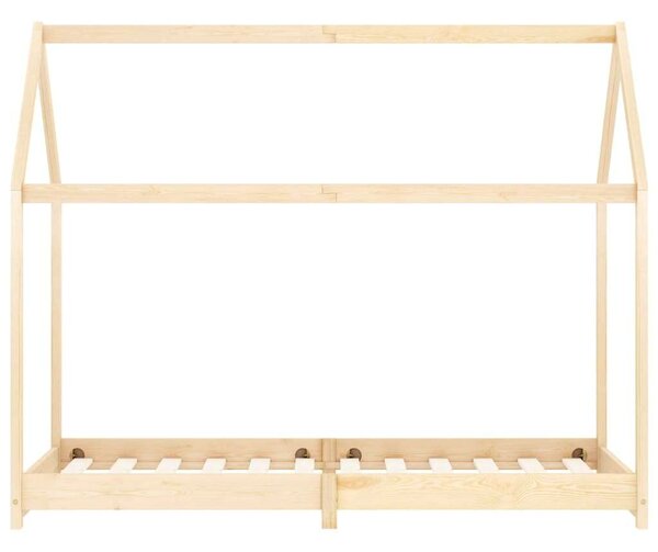 VidaXL tömör fenyőfa gyerekágy-keret 90 x 200 cm