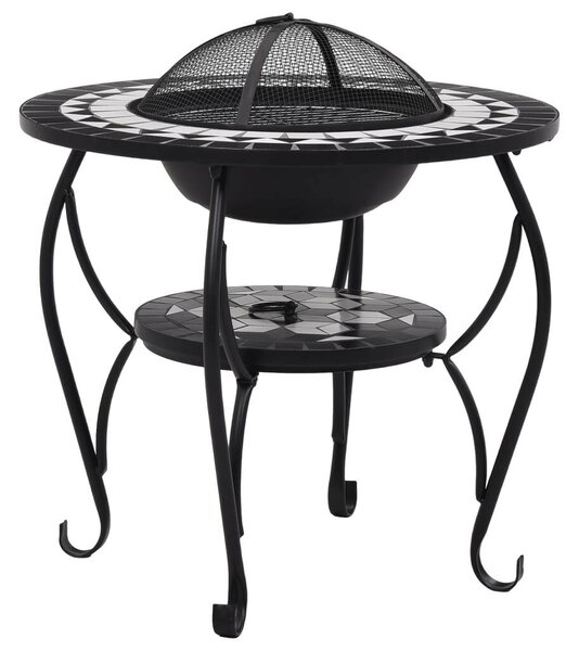 VidaXL Mozaik Tűztál Asztallal - 68cm