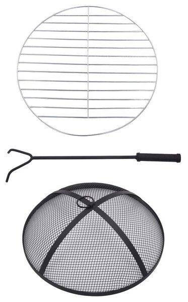 VidaXL Mozaik Tűztál Asztallal - 68cm