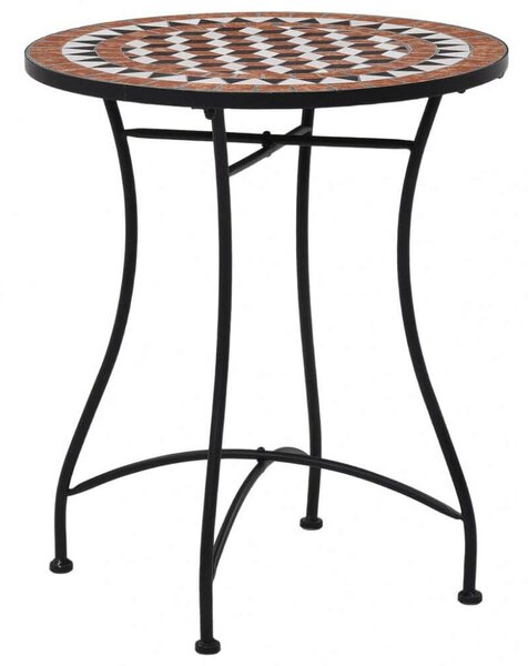 VidaXL Mozaik Bisztróasztal - Barna - 60 cm